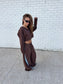 SSAINT - Cropped Hoodie - Blue & Brown