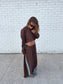 SSAINT - Cropped Hoodie - Blue & Brown