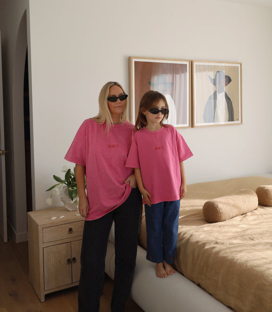 SSAINT - No Vacancy Dark Pink Matching Set