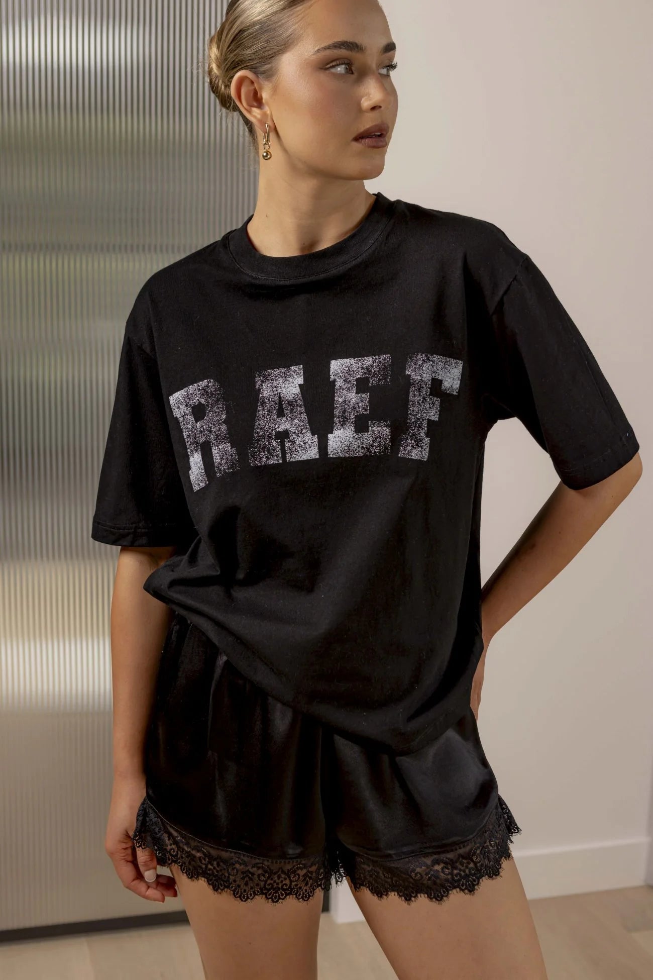 RAEF - Lola Lace Short - Black