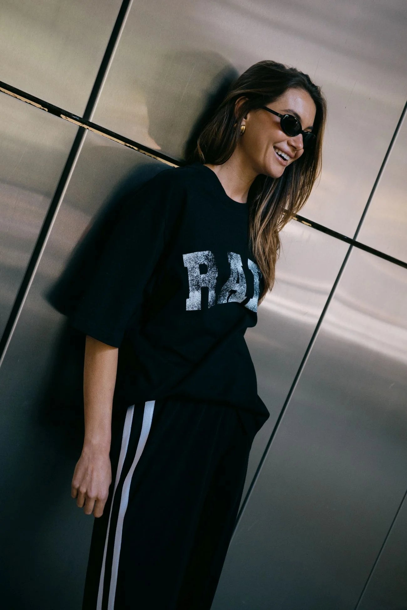 RAEF - Ella Boyfriend Tee - Vintage Black