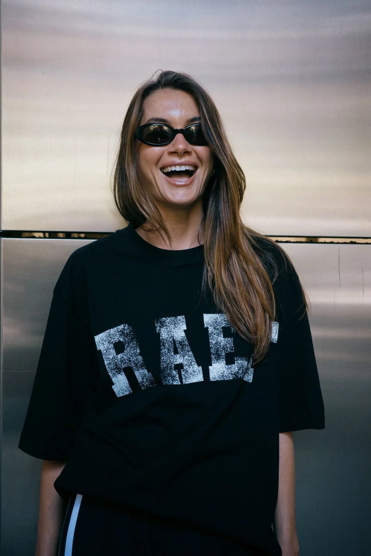 RAEF - Ella Boyfriend Tee - Vintage Black