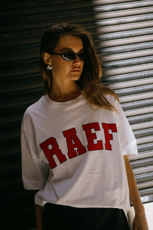 RAEF - Boyfriend Tee - White
