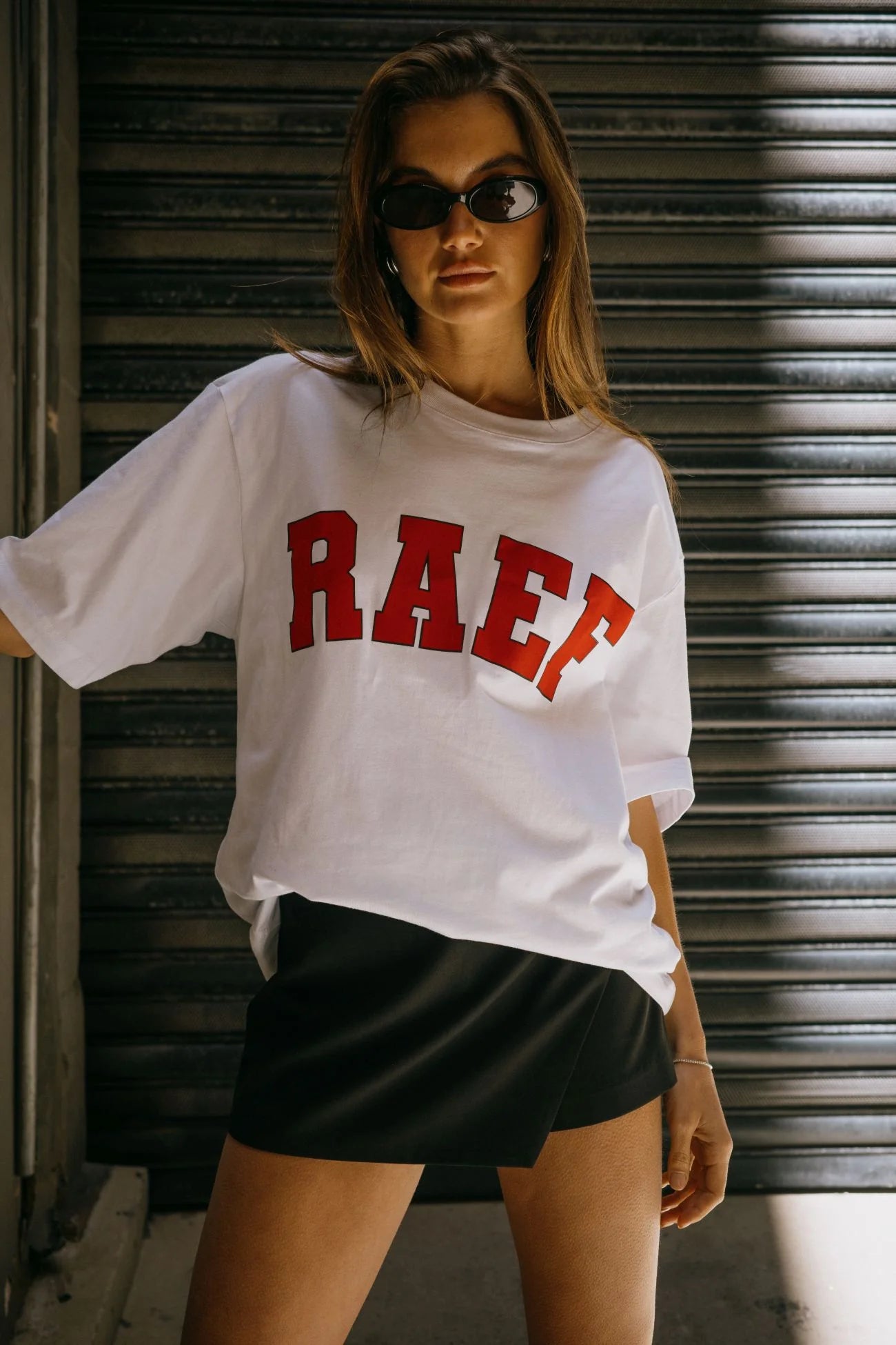 RAEF - Boyfriend Tee - White