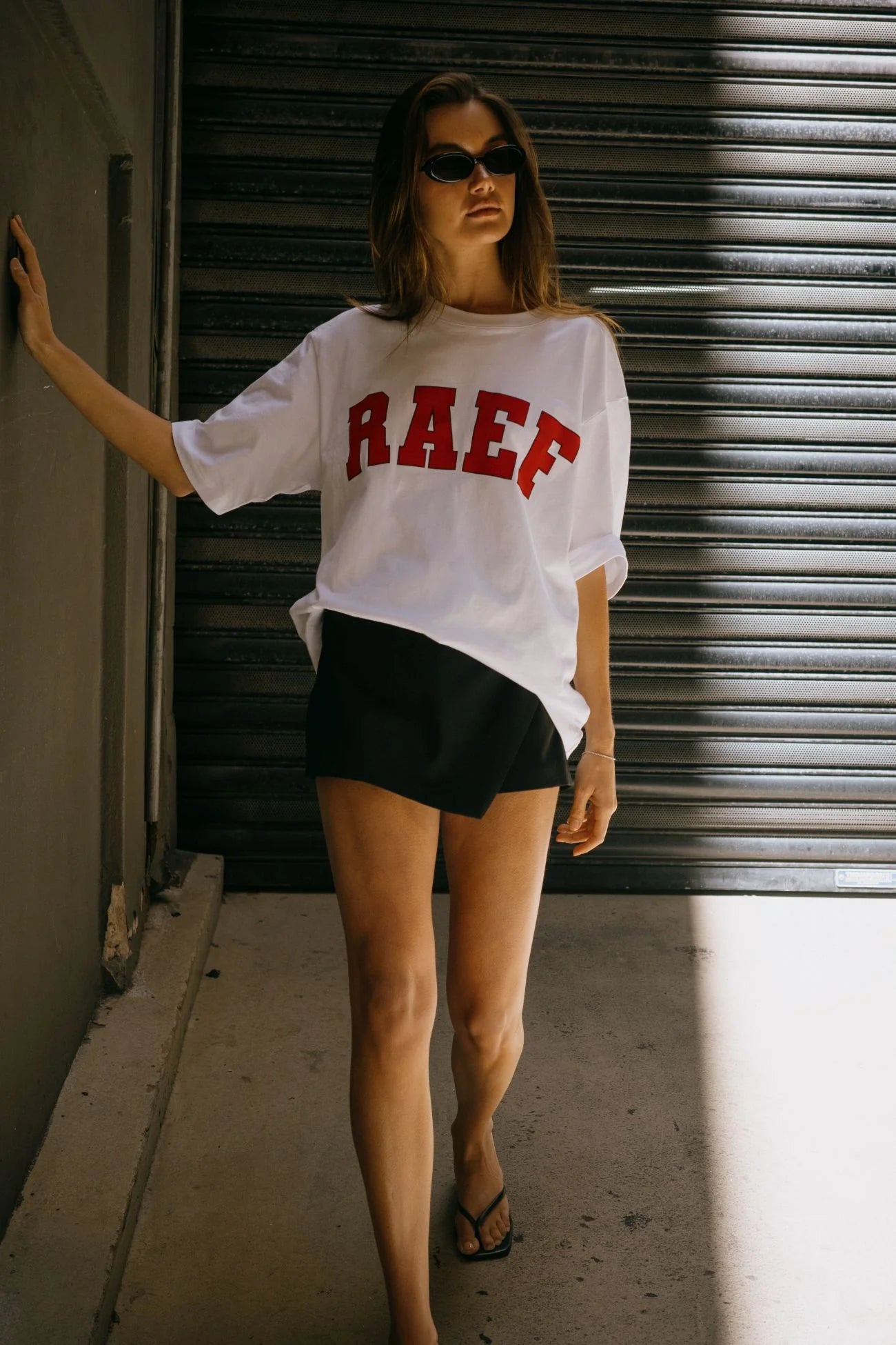 RAEF - Boyfriend Tee - White