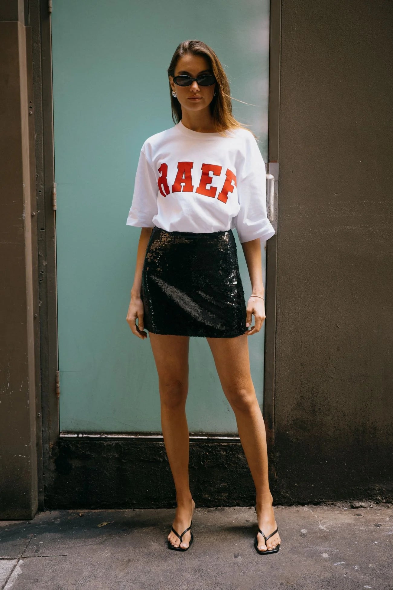 RAEF - Boyfriend Tee - White