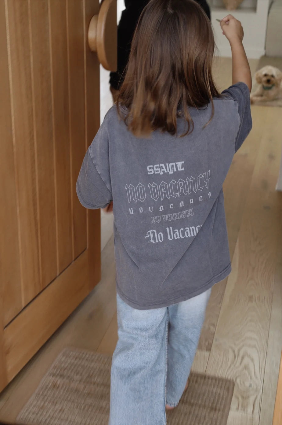 SSAINT - Kids No Vacancy Tee - Charcoal