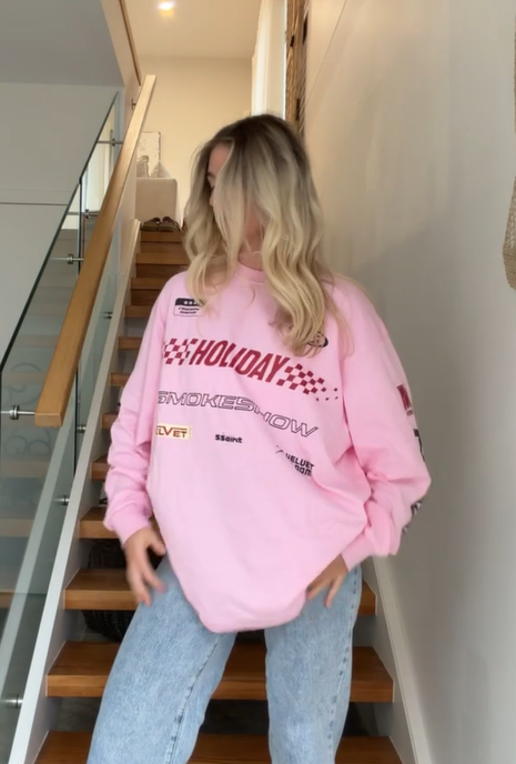 SSAINT - Signature Moto Tee - Pink