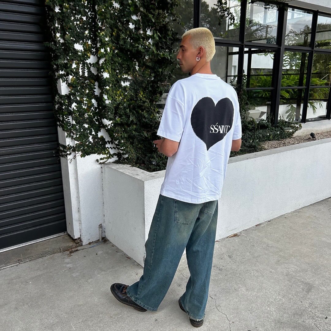 SSAINT - Heart Tee - Black