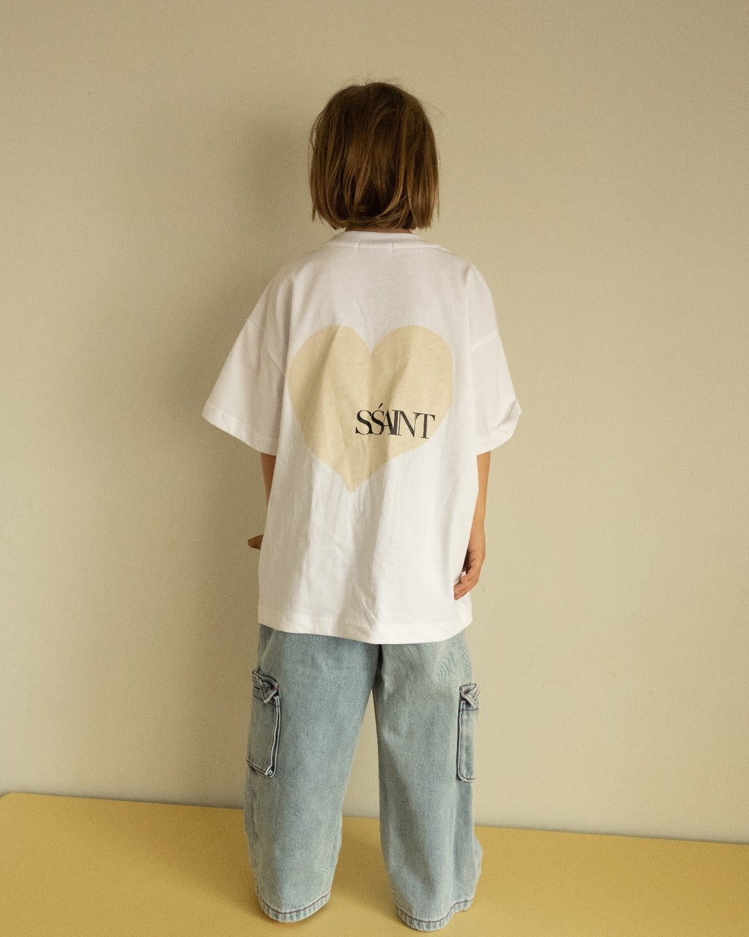 SSAINT - Kids Heart Tee - Cream