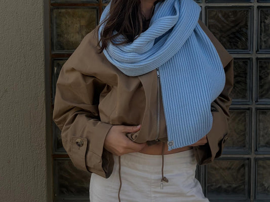 CDC - Spiral Scarf - Sky Blue