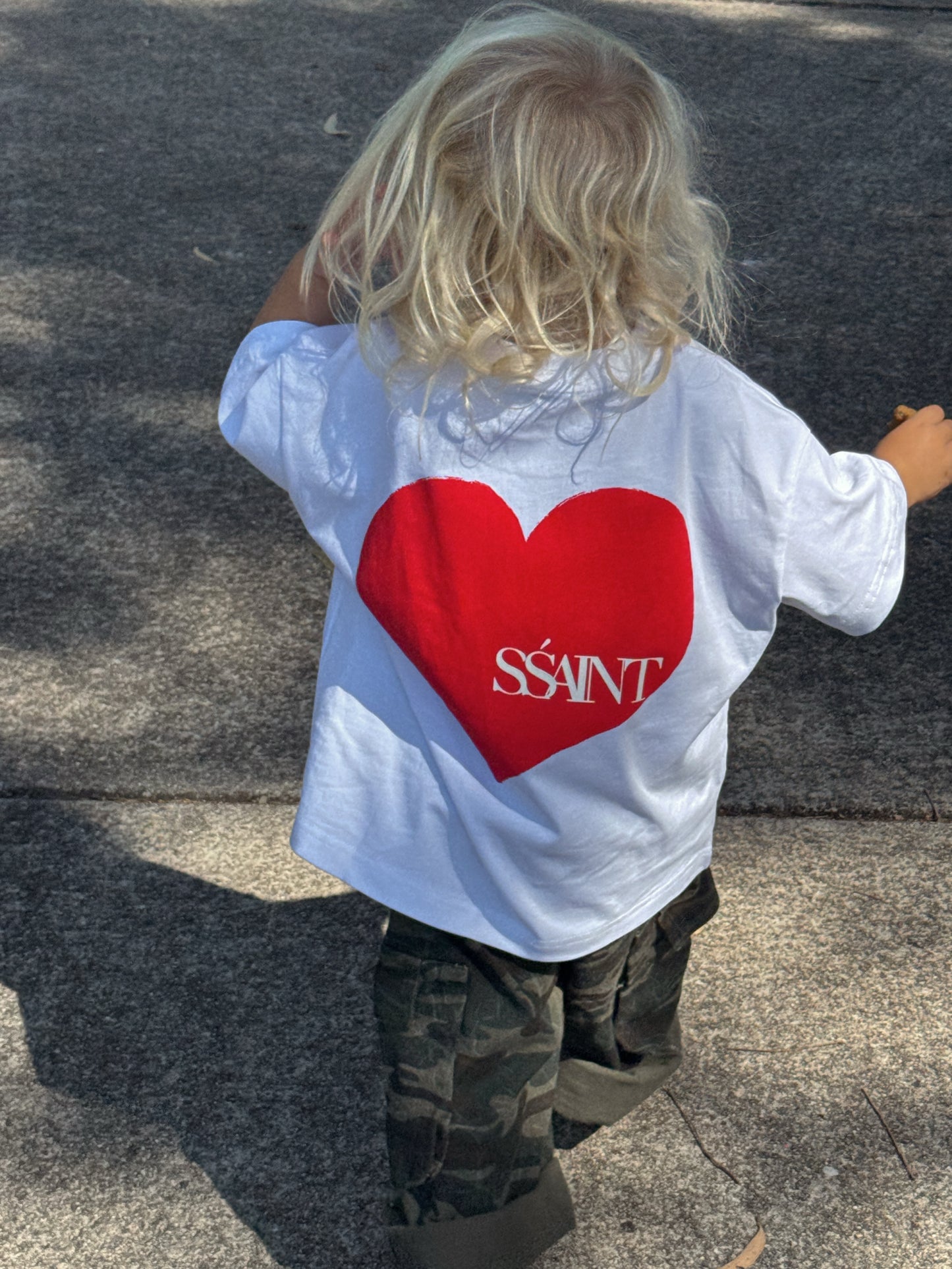 SSAINT - Kids Heart Tee - Red