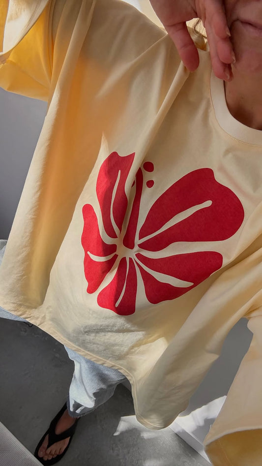 CDC - Hibiscus Box Tee - Lemon