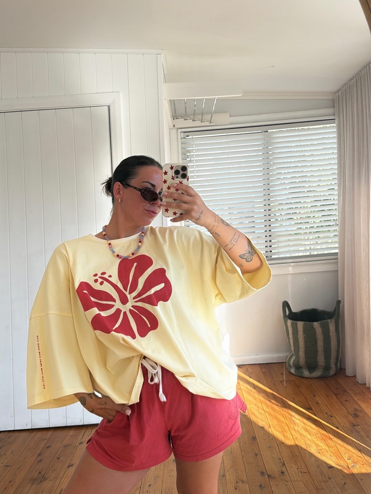 CDC – Matching Hibiscus Box Tee  & Watermelon Core Shorts