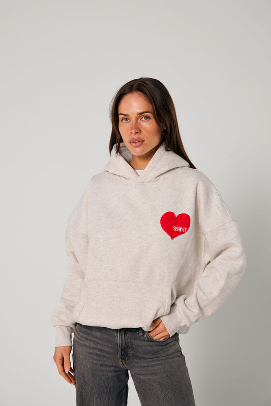 SSAINT - Grey Heart Hoodie