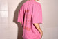 SSAINT - No Vacancy Tee Dark Pink Acid Wash