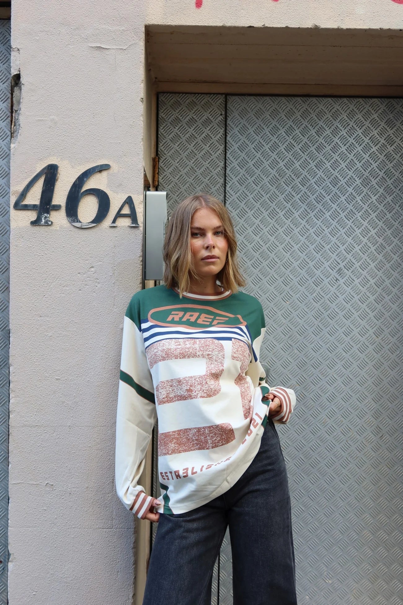 BACK IN STOCK JULY Asha LS Tee - Chalk Mutli