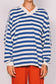Cracker Day Club - Nautical Long Sleeve Tee Blue