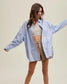 Wishlist - Boyfriend Striped Button-Up Shirt