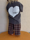 SSAINT - Kids Heart Tee - Acid Wash Charcoal