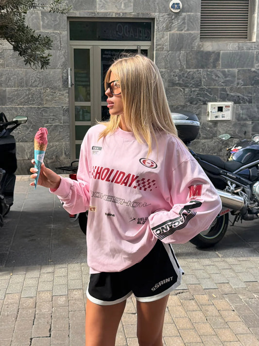 SSAINT - Signature Moto Tee - Pink