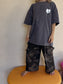 SSAINT - Kids Heart Tee - Acid Wash Charcoal