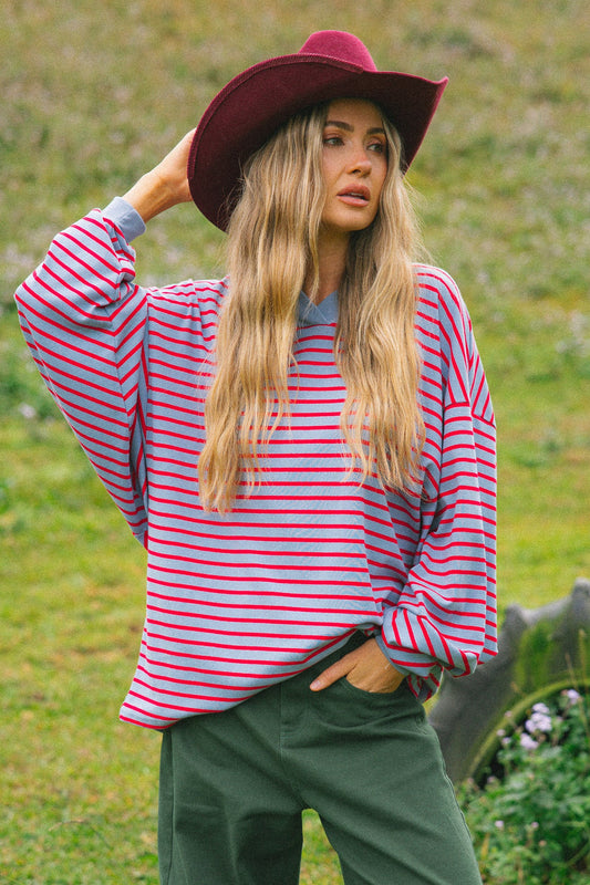 CDC - Nautical Long Sleeve Tee - Cherry