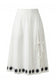 Cracker Day Club - Sunburst Poplin Maxi Skirt - White
